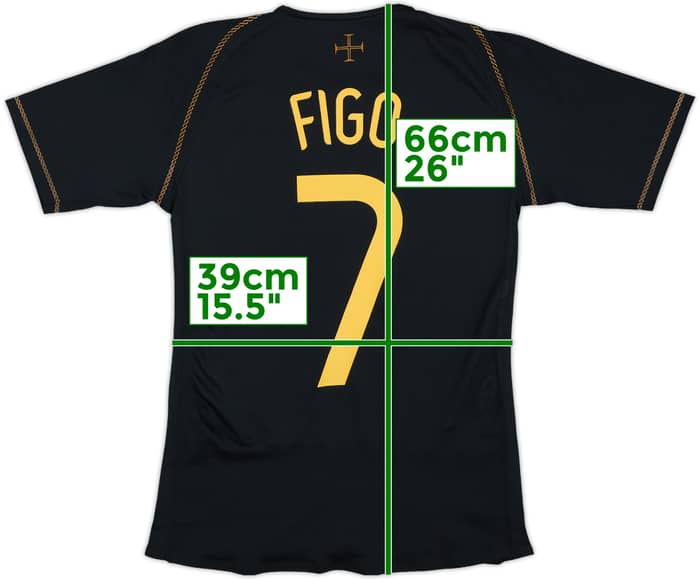 2006-07 Portugal Player Issue Away Shirt Figo #7 - 9/10 - (XS)