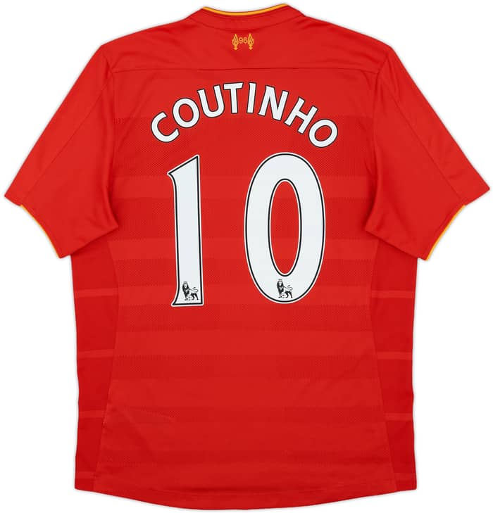 2016-17 Liverpool Home Shirt Coutinho #10 - 6/10 - (M)