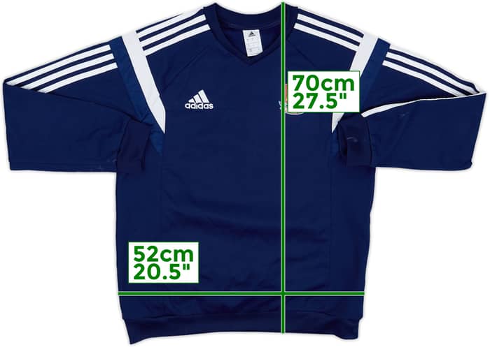 2014-15 West Ham adidas Sweat Top - 8/10 - (M)