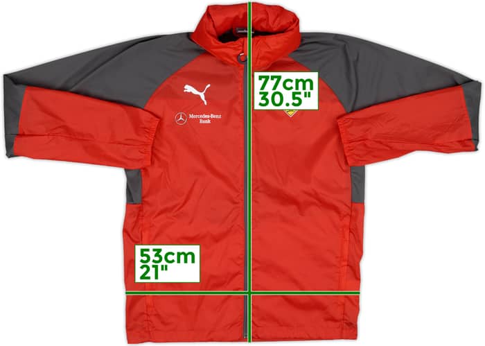 2016-17 Stuttgart Puma Hooded Rain Jacket - 8/10 - (M)