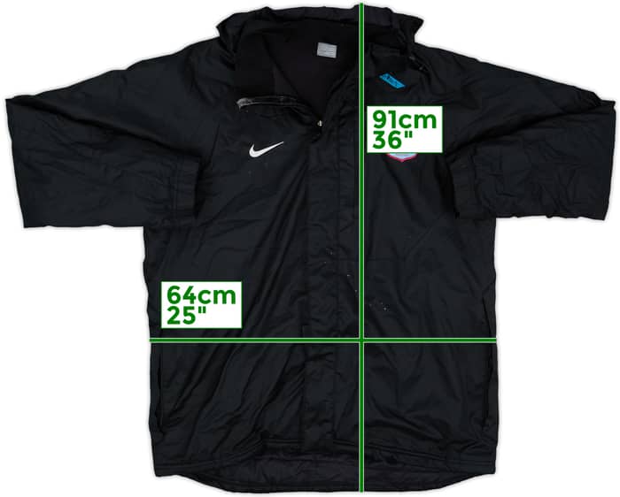 2007-08 Aston Villa Nike Hooded Rain Jacket - 8/10 - (L)