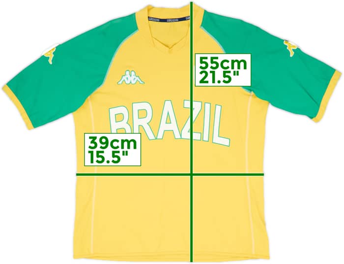 2000-02 Brazil Kappa Training Shirt - 8/10 - (M)
