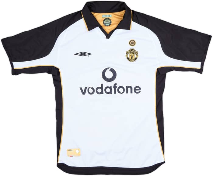 2001-02 Manchester United Centenary Away/Third Shirt Blanc #6 - 8/10 - (M)