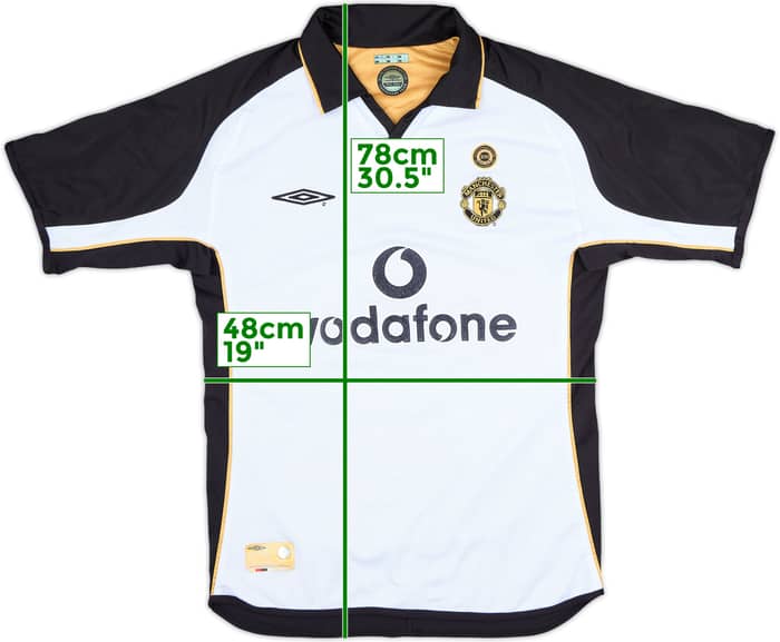 2001-02 Manchester United Centenary Away/Third Shirt Blanc #6 - 8/10 - (M)