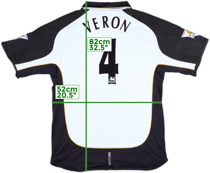 2001-02 Manchester United Centenary Away/Third Shirt Veron #4/Van Nistelrooy #10 - 5/10 - (M)