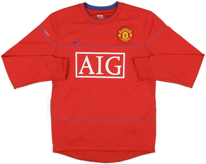2008-09 Manchester United Nike Sweat Top - 8/10 - (S)