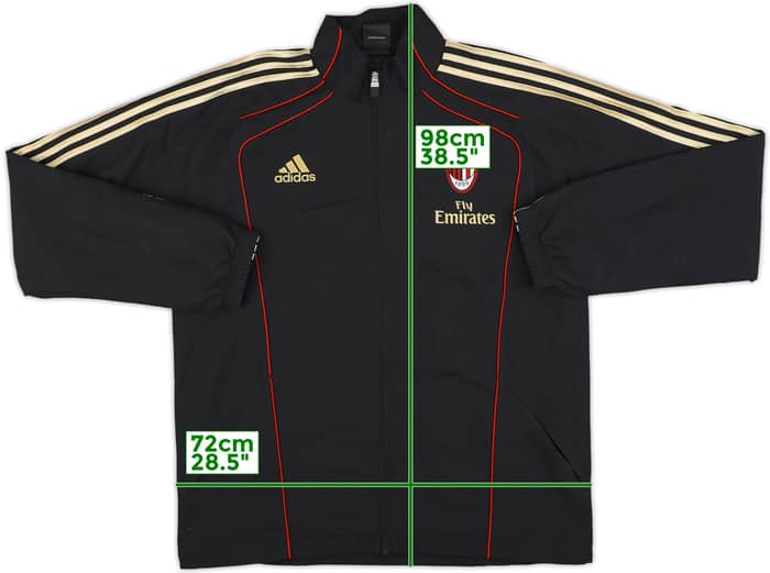 2010-11 AC Milan adidas Track Jacket - 8/10 - (L/XL)