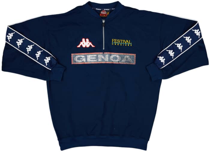 1998-00 Genoa Kappa 1/4 Zip Drill Top - 5/10 - (XL)