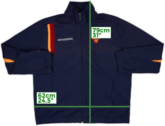2005-06 Roma Diadora Track Jacket - 9/10 - (XL)
