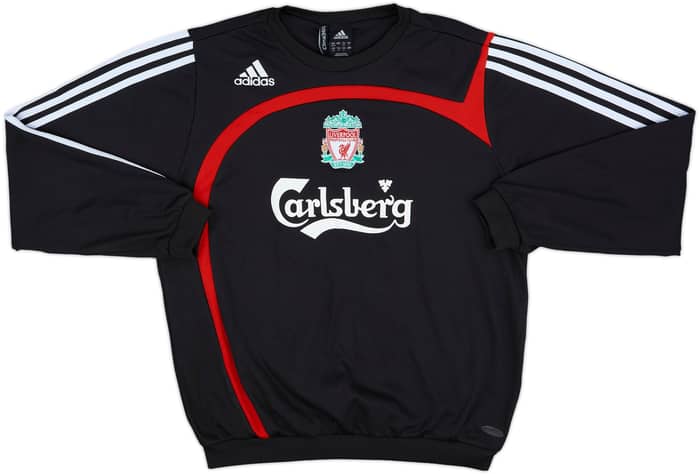 2007-08 Liverpool adidas Sweat Top - 8/10 - (M)