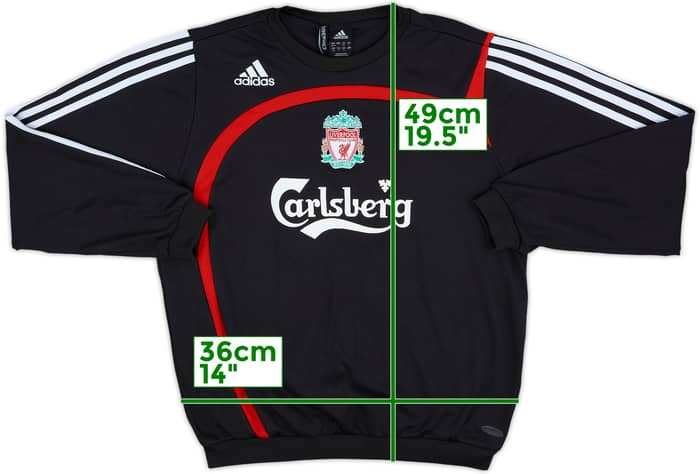 2007-08 Liverpool adidas Sweat Top - 8/10 - (M)