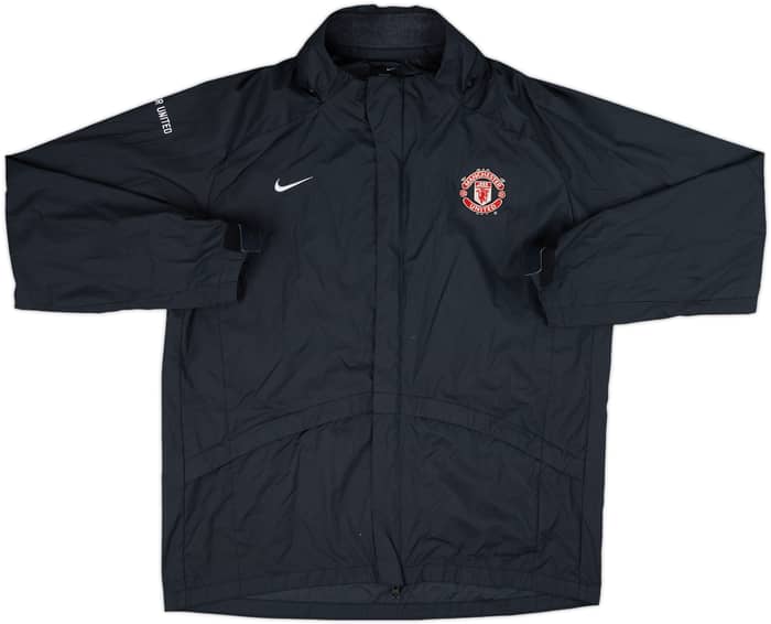 2006-07 Manchester United Nike Hooded Rain Jacket - 8/10 - (M)