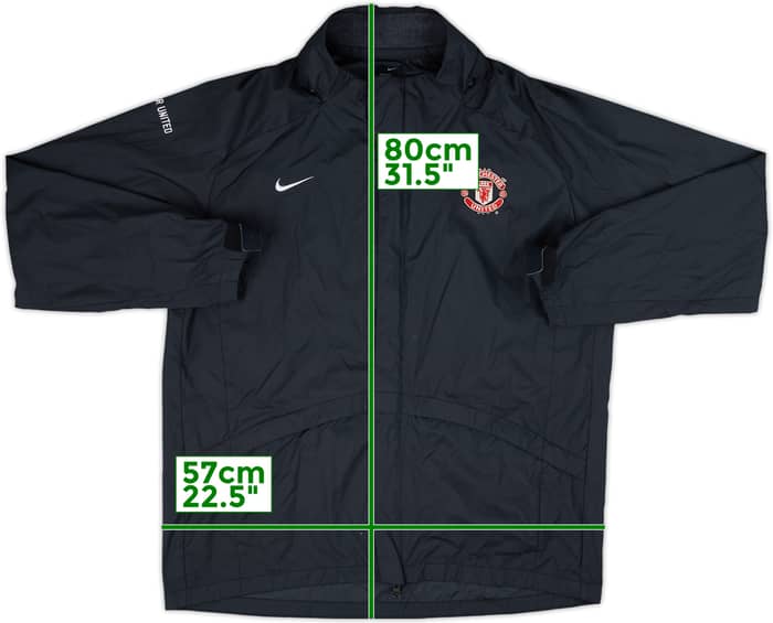 2006-07 Manchester United Nike Hooded Rain Jacket - 8/10 - (M)
