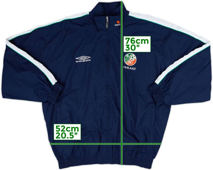 2002-03 Ireland Umbro Track Jacket - 8/10 - (M)