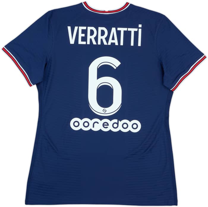 2021-22 Paris Saint-Germain Authentic Home Shirt Verratti #6 - 10/10 - (Women's L)