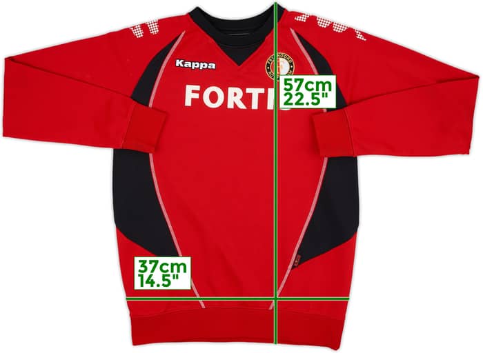 2008-09 Feyenoord Kappa Sweat Top - 8/10 - (XL)