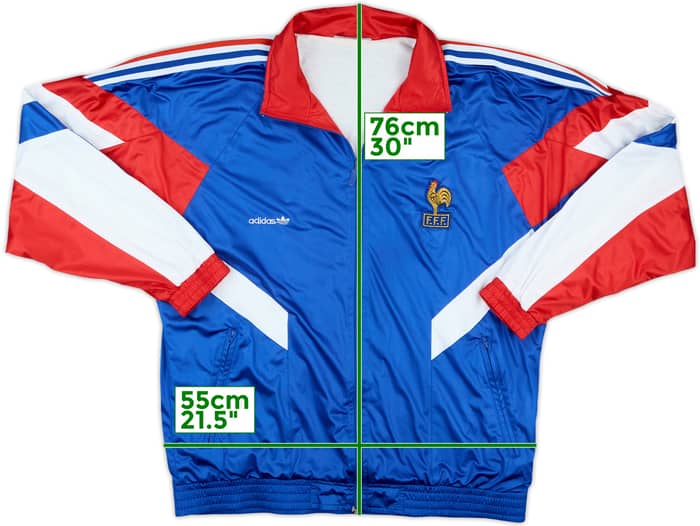 1990-92 France adidas Track Jacket - 6/10 - (XL)