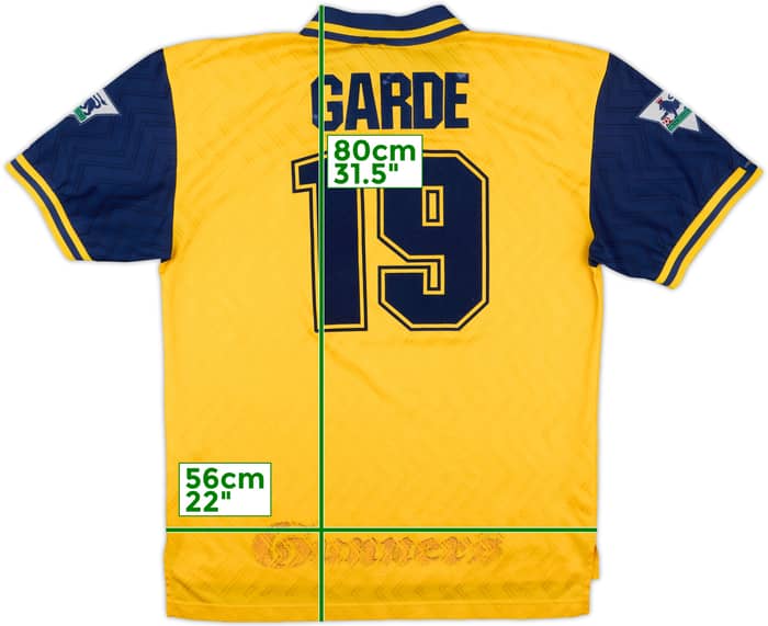 1996-97 Arsenal Away Shirt Garde #19 - 7/10 - (XL)