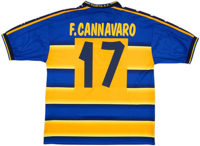 2001-02 Parma Home Shirt F. Cannavaro #17 - 10/10 - (M)