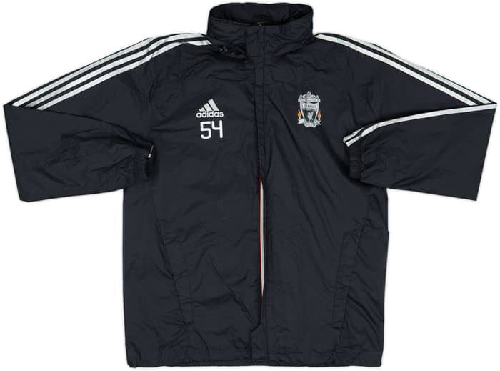 2011-12 Liverpool adidas Player Issue Hooded Rain Jacket #54 - 10/10 - (L/XL)