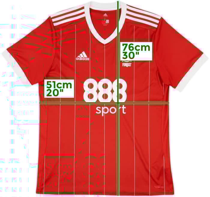 2017-18 Nottingham Forest Home Shirt - 5/10 - (L)