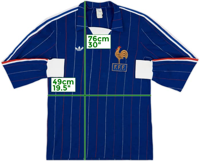 1980-82 France Home L/S Shirt - 8/10 - (L)