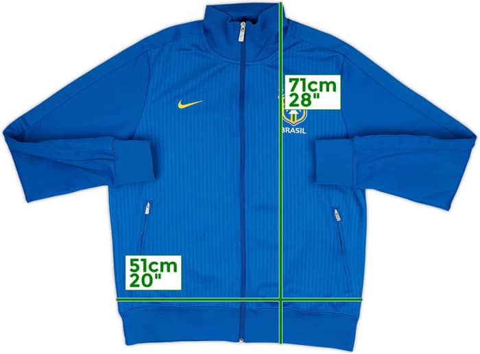 2012-13 Brazil Nike Track Jacket - 9/10 - (L)
