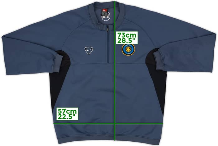 2000-01 Inter Milan Nike 1/4 Zip Sweat Top - 6/10 - (L)