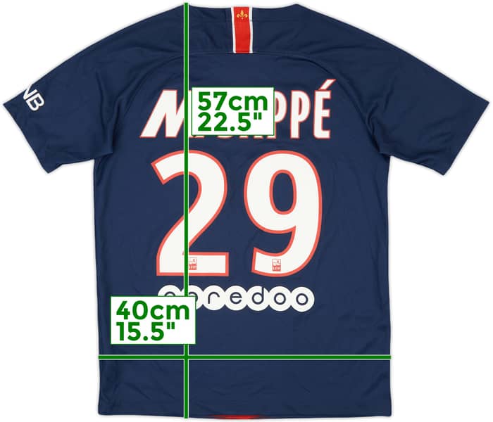 2018-19 Paris Saint-Germain Home Shirt Mbappe #29 - 9/10 - (XL.Boys)