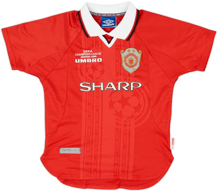 1999-00 Manchester United 'CL Winners' Shirt - 7/10 - (M.Boys)