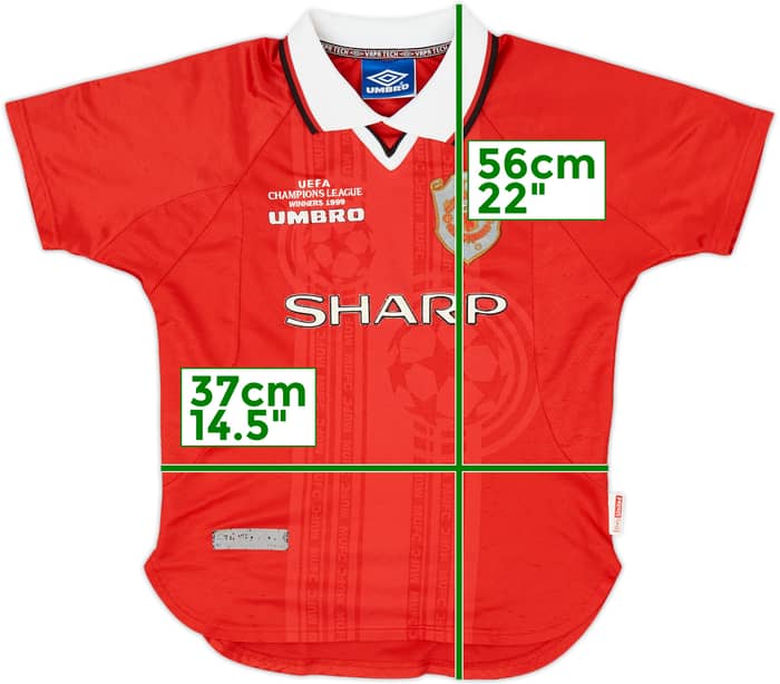1999-00 Manchester United 'CL Winners' Shirt - 7/10 - (M.Boys)