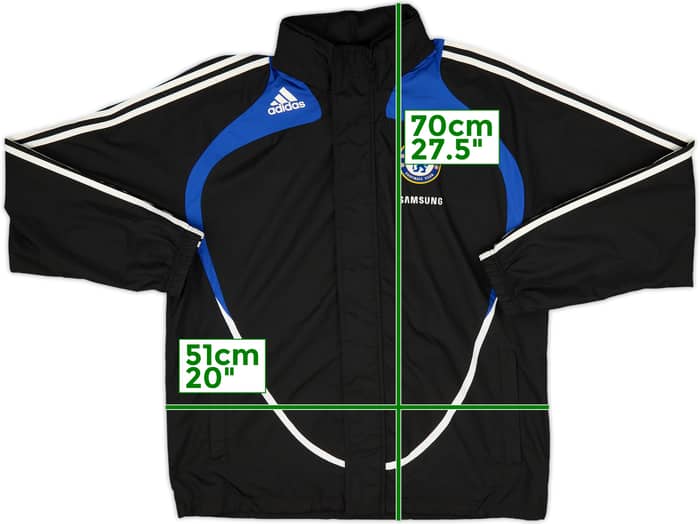 2008-09 Chelsea adidas Padded Bench Coat - 6/10 - (M/L)