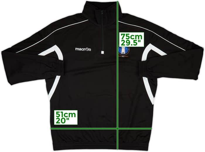 2012-13 Limerick Macron 1/4 Zip Drill Top - 8/10 - (L)