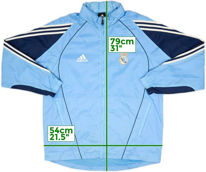 2005-06B Real Madrid adidas Hooded Rain Coat - 4/10 - (M/L)