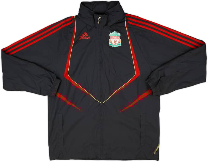 2009-10 Liverpool adidas Hooded Rain Jacket - 8/10 - (M)
