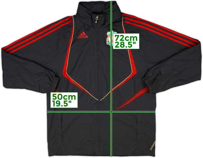 2009-10 Liverpool adidas Hooded Rain Jacket - 8/10 - (M)
