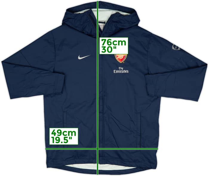 2009-10 Arsenal Nike Hooded Rain Coat - 7/10 - (M)