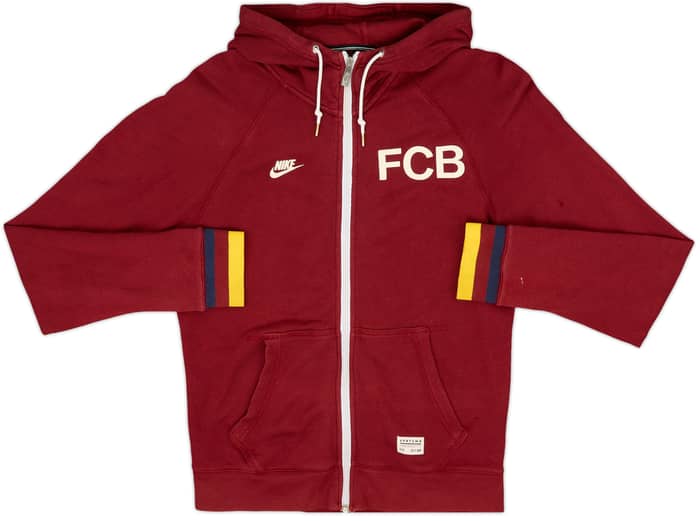2013-14 Barcelona Nike Hooded Top - 8/10 - (S)