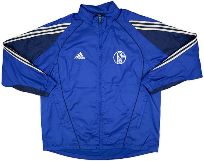 2006-07 Schalke adidas Hooded Rain Coat - 8/10 - (L/XL)