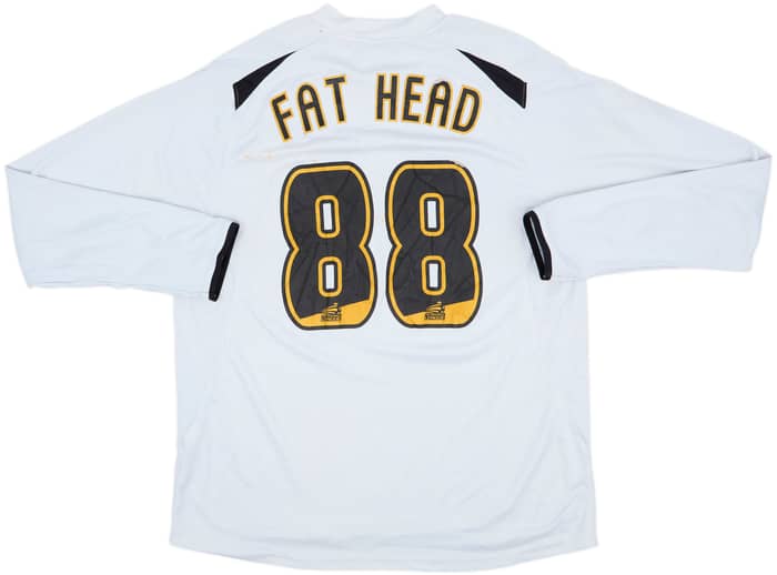 2008-09 MK Dons Home L/S Shirt Fat Head #88 - 5/10 - (L)