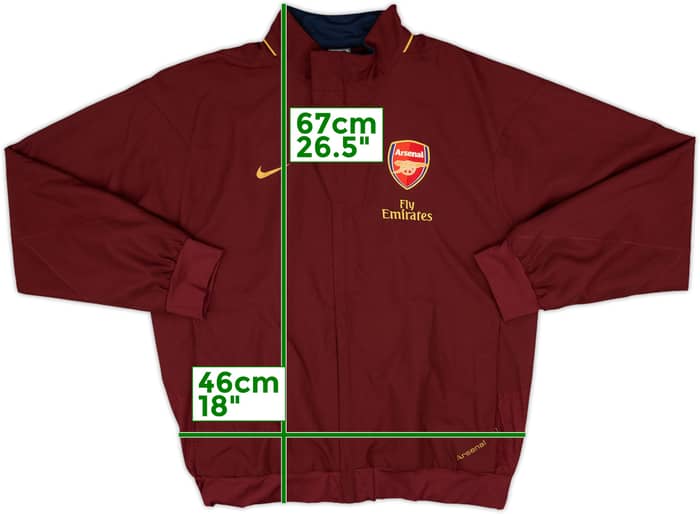 2007-08 Arsenal Nike Track Jacket - 6/10 - (XL)