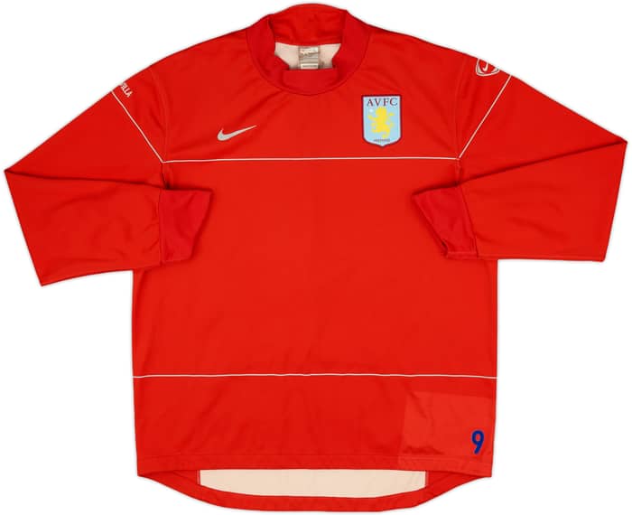 2008-09 Aston Villa Player Issue Nike Sweat Top #9 - 9/10 - (L)