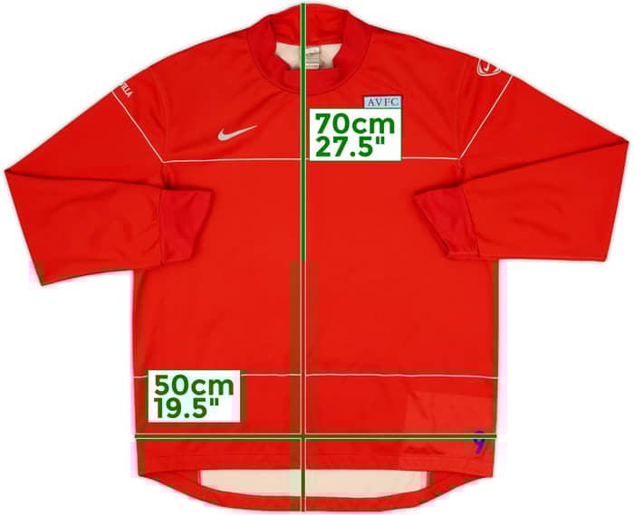 2008-09 Aston Villa Player Issue Nike Sweat Top #9 - 9/10 - (L)