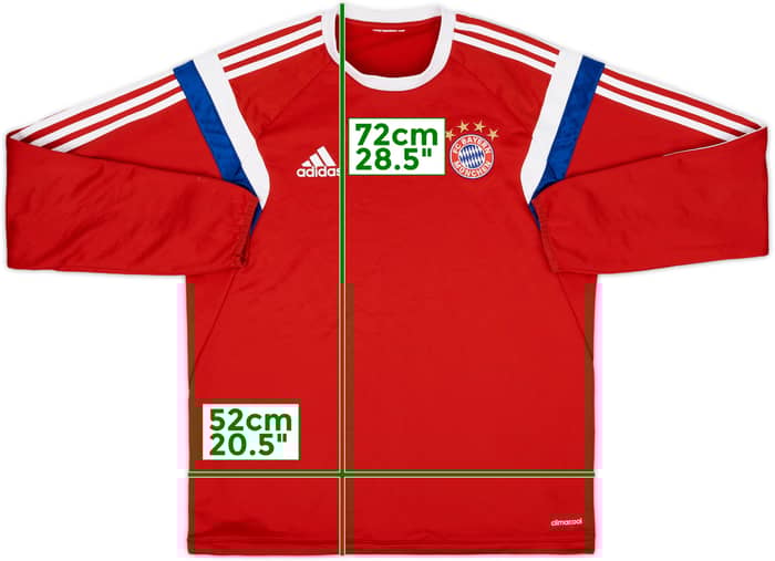 2014-15 Bayern Munich adidas Sweat Top - 6/10 - (L)