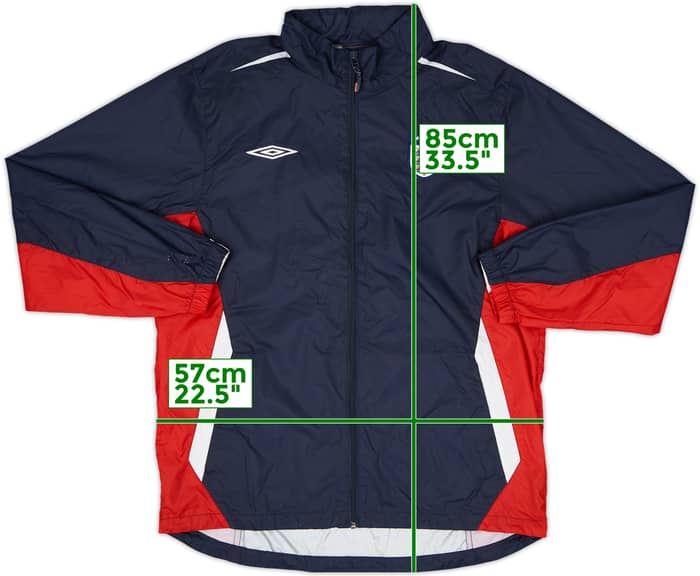 2007-09 England Umbro Hooded Rain Jacket - 7/10 - (L)