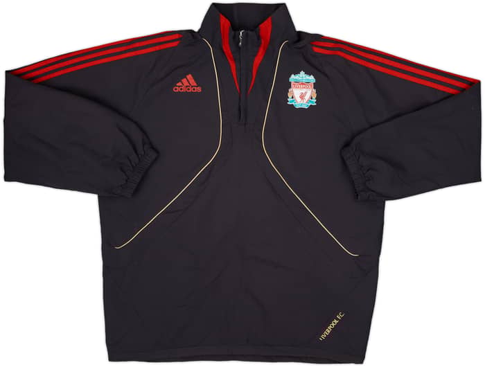 2009-10 Liverpool adidas 1/4 Zip Drill Top - 8/10 - (M/L)