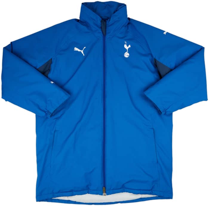 2008-09 Tottenham Puma Hooded Padded Bench Coat - 8/10 - (L)