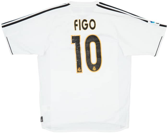 2003-04 Real Madrid Home Shirt Figo #10 - 3/10 - (M)
