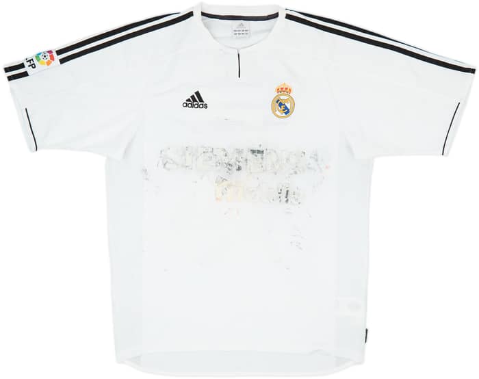 2003-04 Real Madrid Home Shirt Figo #10 - 3/10 - (M)