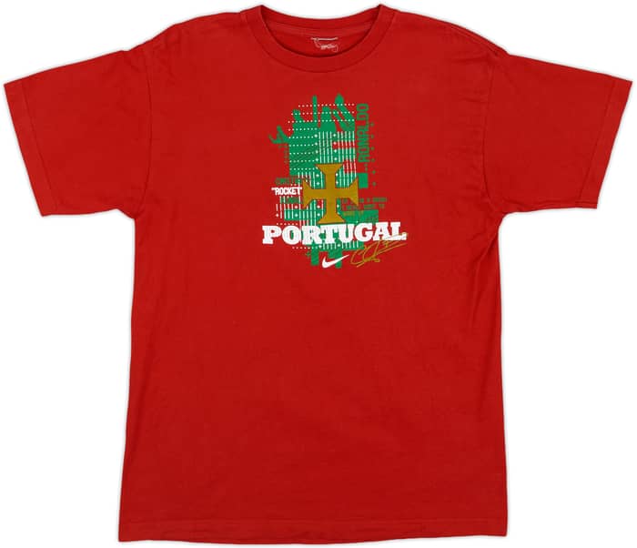 2012-13 Portugal Nike Graphic Tee Ronaldo #7 - 8/10 - (S)